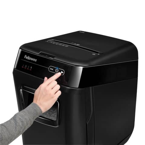 Distruggidocumenti uso moderato FELLOWES AutoMax™ 200C - P-4 - 32 L - taglio a frammenti 4x38 mm - nero - 4653602